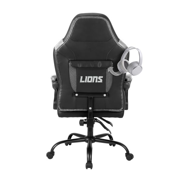 Detroit Lions Oversized Embroidered Gaming Office Chair 3