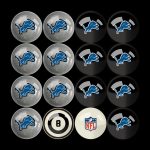 Detroit Lions Regulation Billiard Ball Set