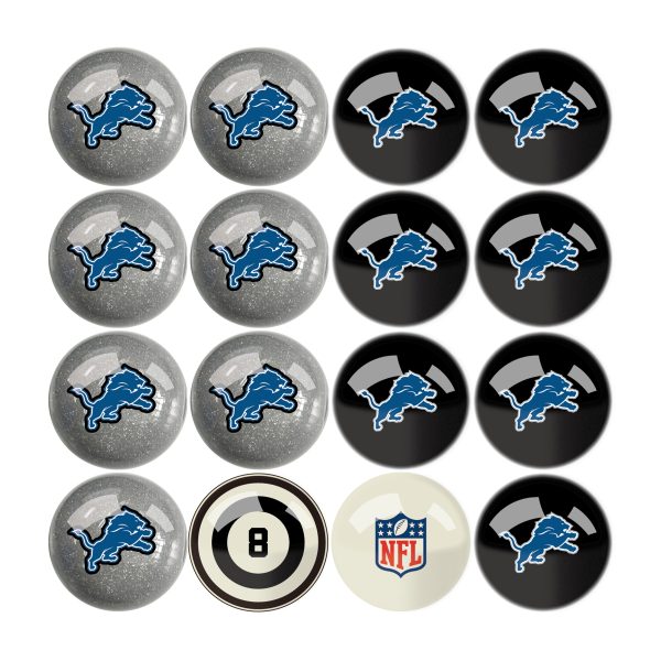 Detroit Lions Regulation Billiard Ball Set 3
