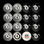 Detroit Lions Regulation Billiard Ball Set