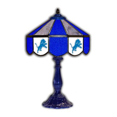 Detroit Lions Tiffany Style 21 inch Glass Table Lamp