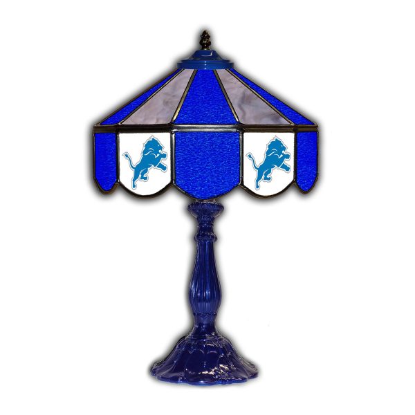 Detroit Lions Tiffany Style 21 inch Glass Table Lamp