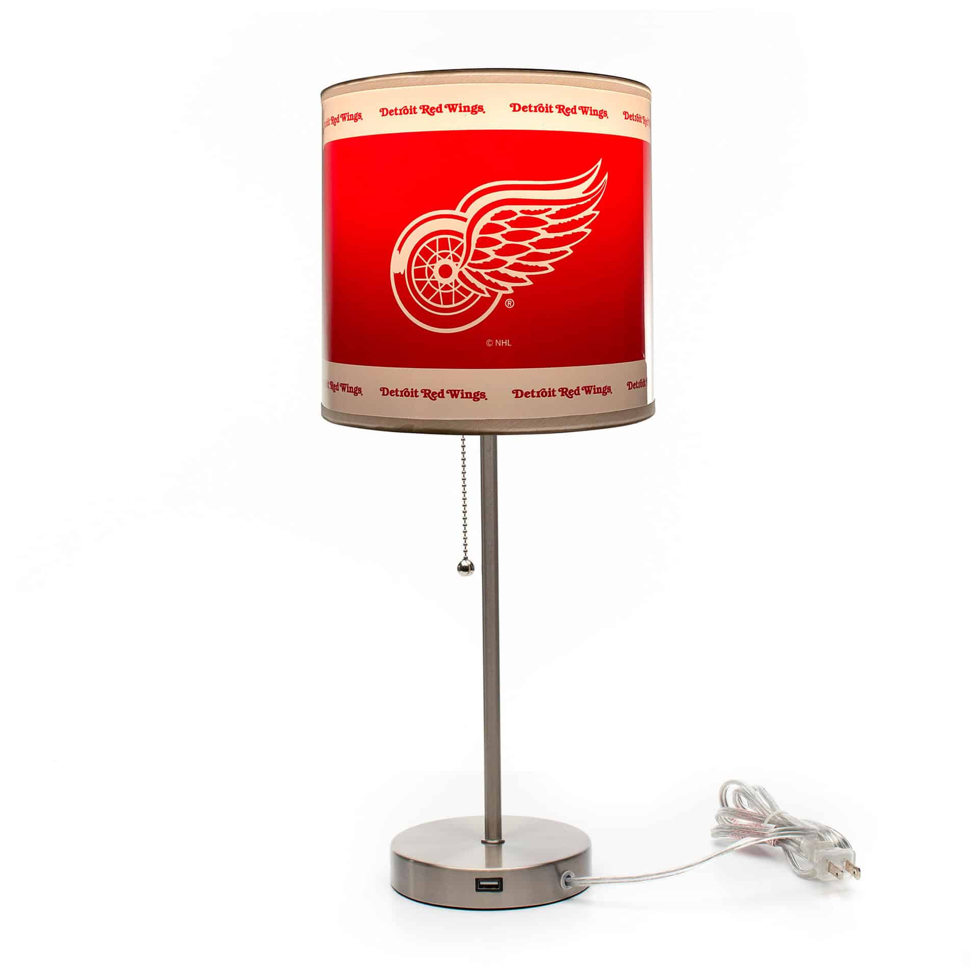 Detroit Red Wings Chrome Lamp 2 Detroit Red Wings Chrome Lamp - Image 2