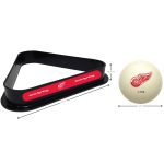 Detroit Redwings Cue Ball & Ball Rack