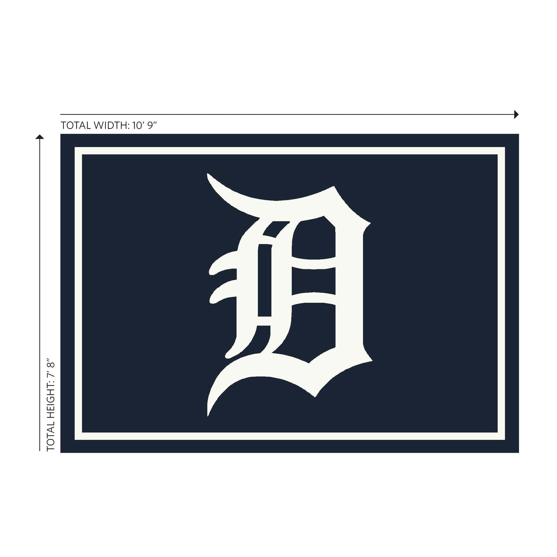 Detroit Tigers 8x11 Spirit Area Rug Officially Licensed MLB 3 Detroit Tigers 8x11 Spirit Area Rug Officially Licensed MLB - Image 3