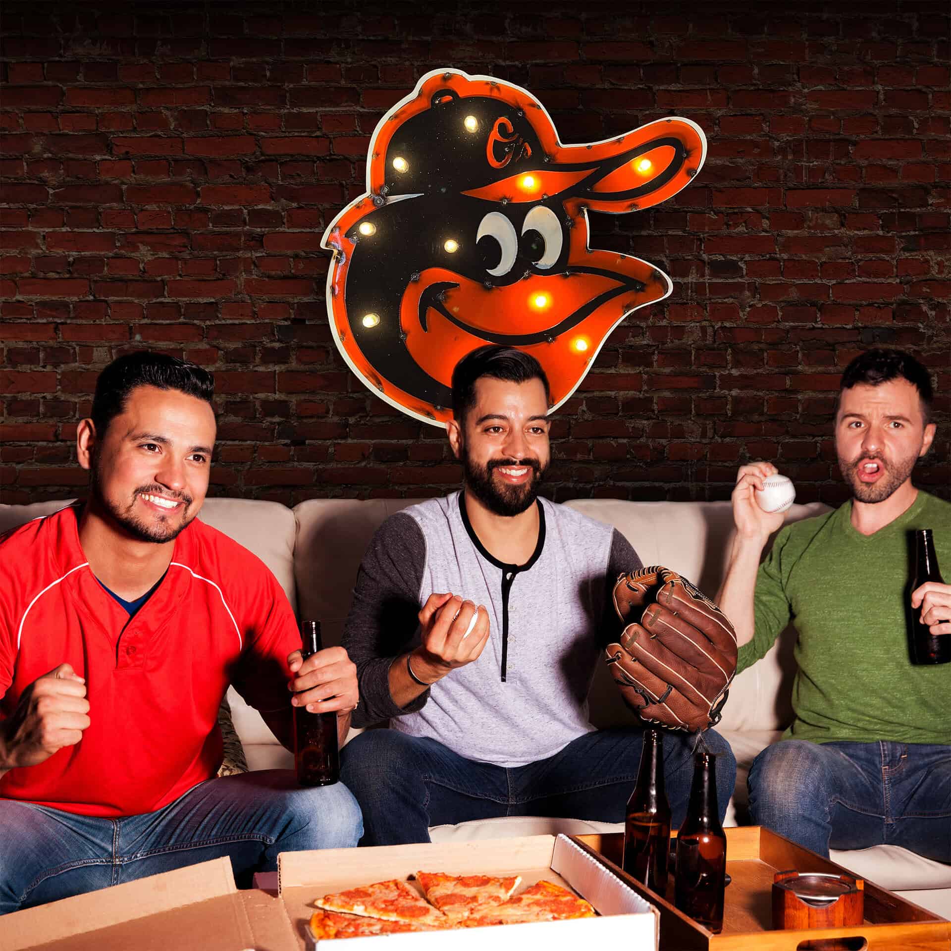 Detroit Tigers Lighted Recycled Metal MLB Sign 2 Detroit Tigers Lighted Recycled Metal MLB Sign - Image 2