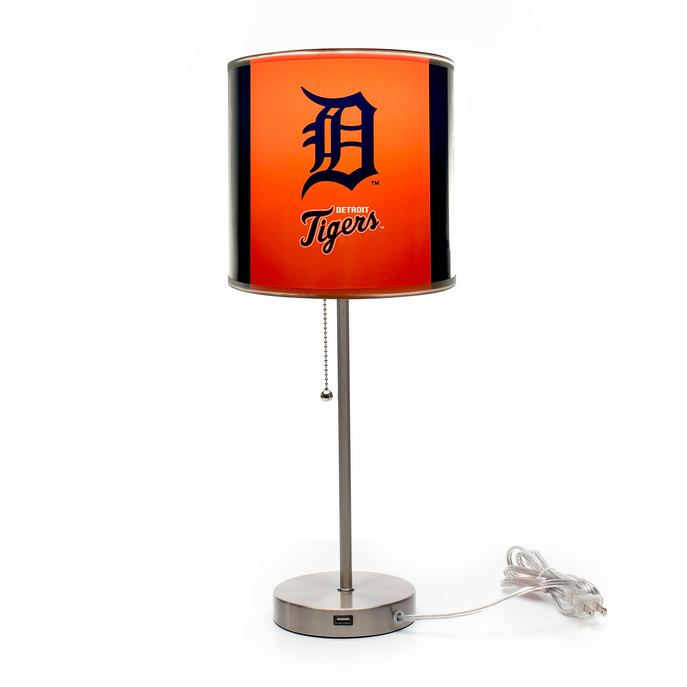 Detroit Tigers USB Charging Chrome Lamp 4 Detroit Tigers USB Charging Chrome Lamp - Image 4