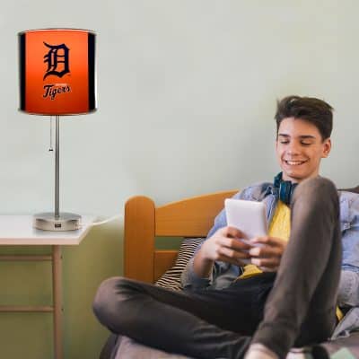 Detroit Tigers USB Charging Chrome Lamp