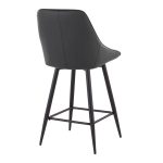 Diana 26 Black Faux Leather Contemporary Counter Stools (Set of 2) 16 Diana 26 Black Faux Leather Contemporary Counter Stools (Set of 2)