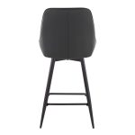 Diana 26 Black Faux Leather Contemporary Counter Stools (Set of 2) 17 Diana 26 Black Faux Leather Contemporary Counter Stools (Set of 2)