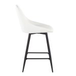 Diana 26-Inch Black Metal White Contemporary Counter Stools (Set of 2) 15 Diana 26-Inch Black Metal White Contemporary Counter Stools (Set of 2)