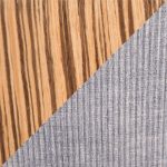 Diana 26-Inch Contemporary Zebra Wood Grey Corduroy Counter Stools (Set of 2)