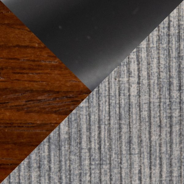 Diana 30 Walnut and Grey Corduroy Contemporary Barstools Set of 2 10