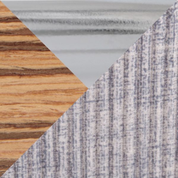 Diana 30 Zebra Wood Grey Corduroy Contemporary Barstools Set of 2 9