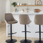 Diana Black Brown Contemporary Adjustable Barstools (Set of 2) 11 Diana Black Brown Contemporary Adjustable Barstools (Set of 2)
