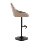 Diana Black Brown Contemporary Adjustable Barstools (Set of 2) 15 Diana Black Brown Contemporary Adjustable Barstools (Set of 2)