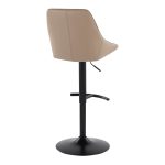 Diana Black Brown Contemporary Adjustable Barstools (Set of 2) 16 Diana Black Brown Contemporary Adjustable Barstools (Set of 2)