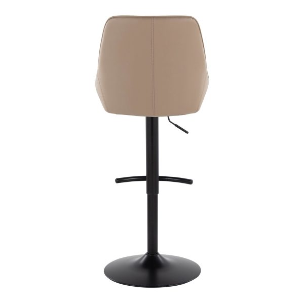 Diana Black Brown Contemporary Adjustable Barstools Set of 2 6