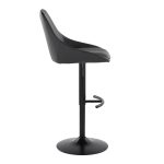Diana Black Faux Leather Contemporary Adjustable Barstools (Set of 2) 15 Diana Black Faux Leather Contemporary Adjustable Barstools (Set of 2)