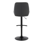 Diana Black Faux Leather Contemporary Adjustable Barstools (Set of 2) 17 Diana Black Faux Leather Contemporary Adjustable Barstools (Set of 2)