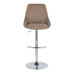 Diana Brown Faux Leather Chrome Contemporary Adjustable Barstool (Set of 2) 18 Diana Brown Faux Leather Chrome Contemporary Adjustable Barstool (Set of 2)