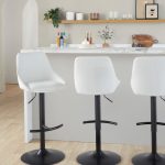 Diana Contemporary Black White Adjustable Barstools (Set of 2) 11 Diana Contemporary Black White Adjustable Barstools (Set of 2)