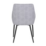 Diana Contemporary Grey Corduroy Black Metal Chairs (Set of 2) 13 Diana Contemporary Grey Corduroy Black Metal Chairs (Set of 2)