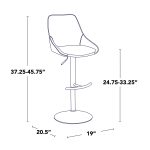Diana Contemporary Grey Velvet Adjustable Bar Stools (Set of 2) 23 Diana Contemporary Grey Velvet Adjustable Bar Stools (Set of 2)