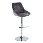 Diana Contemporary Grey Velvet Adjustable Bar Stools (Set of 2) 18 Diana Contemporary Grey Velvet Adjustable Bar Stools (Set of 2)