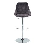 Diana Contemporary Grey Velvet Adjustable Bar Stools (Set of 2) 22 Diana Contemporary Grey Velvet Adjustable Bar Stools (Set of 2)