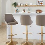 Diana Gold Brown Contemporary Adjustable Barstools (Set of 2) 11 Diana Gold Brown Contemporary Adjustable Barstools (Set of 2)