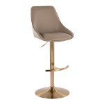 Diana Gold Brown Contemporary Adjustable Barstools (Set of 2) 14 Diana Gold Brown Contemporary Adjustable Barstools (Set of 2)