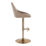 Diana Gold Brown Contemporary Adjustable Barstools (Set of 2) 15 Diana Gold Brown Contemporary Adjustable Barstools (Set of 2)