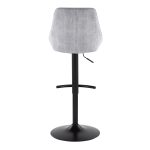 Diana Grey Corduroy Contemporary Adjustable Barstools (Set of 2) 18 Diana Grey Corduroy Contemporary Adjustable Barstools (Set of 2)