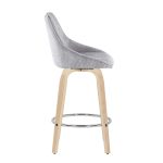 Diana Grey Corduroy Contemporary Counter Stools (Set of 2) 10 Diana Grey Corduroy Contemporary Counter Stools (Set of 2)