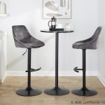 Diana Grey Velvet Contemporary Adjustable Swivel Barstool (Set of 2) 13 Diana Grey Velvet Contemporary Adjustable Swivel Barstool (Set of 2)