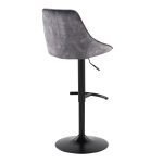 Diana Grey Velvet Contemporary Adjustable Swivel Barstool (Set of 2) 17 Diana Grey Velvet Contemporary Adjustable Swivel Barstool (Set of 2)