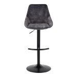 Diana Grey Velvet Contemporary Adjustable Swivel Barstool (Set of 2) 19 Diana Grey Velvet Contemporary Adjustable Swivel Barstool (Set of 2)