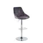 Diana Grey Velvet Contemporary Swivel Adjustable Barstools (Set of 2) 17 Diana Grey Velvet Contemporary Swivel Adjustable Barstools (Set of 2)