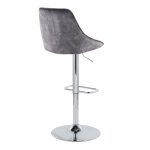 Diana Grey Velvet Contemporary Swivel Adjustable Barstools (Set of 2) 19 Diana Grey Velvet Contemporary Swivel Adjustable Barstools (Set of 2)