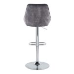 Diana Grey Velvet Contemporary Swivel Adjustable Barstools (Set of 2) 20 Diana Grey Velvet Contemporary Swivel Adjustable Barstools (Set of 2)