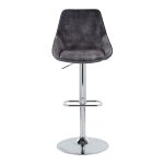 Diana Grey Velvet Contemporary Swivel Adjustable Barstools (Set of 2) 21 Diana Grey Velvet Contemporary Swivel Adjustable Barstools (Set of 2)