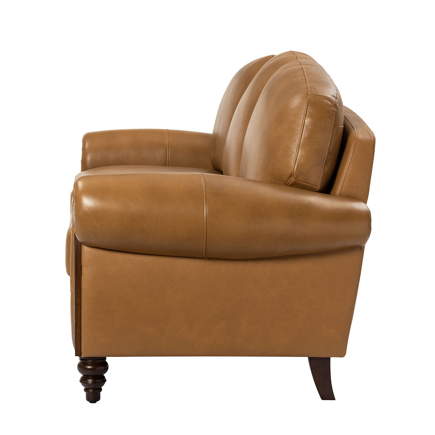 Dietmar Genuine Leather Chesterfield Sofa with Nailhead Trim and Carved Arms 3 Dietmar Genuine Leather Chesterfield Sofa with Nailhead Trim and Carved Arms - Image 3