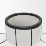 Dinah Large White w/ Black Stripes Ceramic Vase