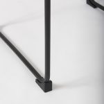 Direttore 19.3L x 19.3W x 44.1H Brown/Gray Suede W/ Metal Frame Bar Stool