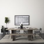 Direttore Black Iron Frame Black Leather Dining Chair