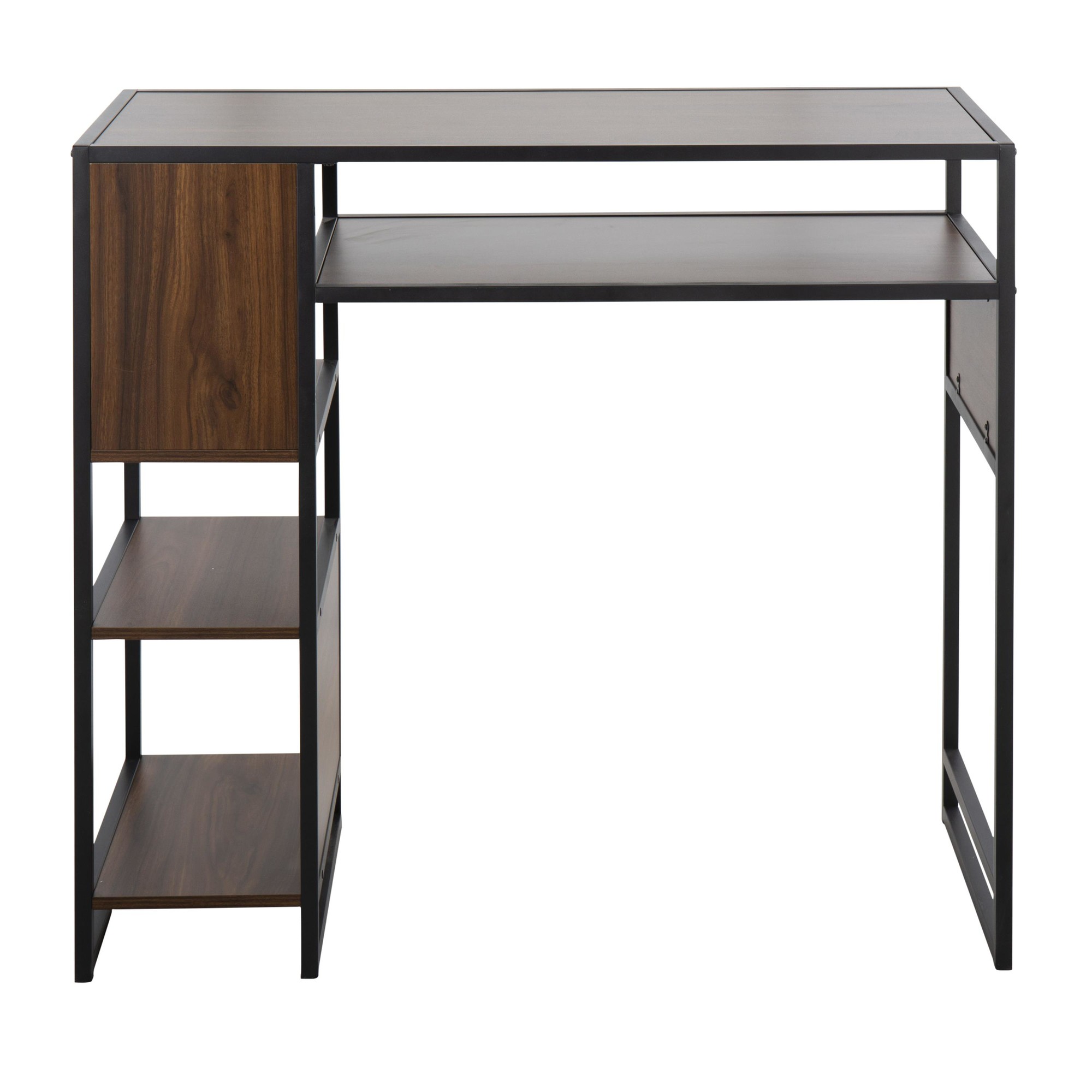 Display Black Metal and Walnut Wood Bar Table 6 Display Black Metal and Walnut Wood Bar Table - Image 6