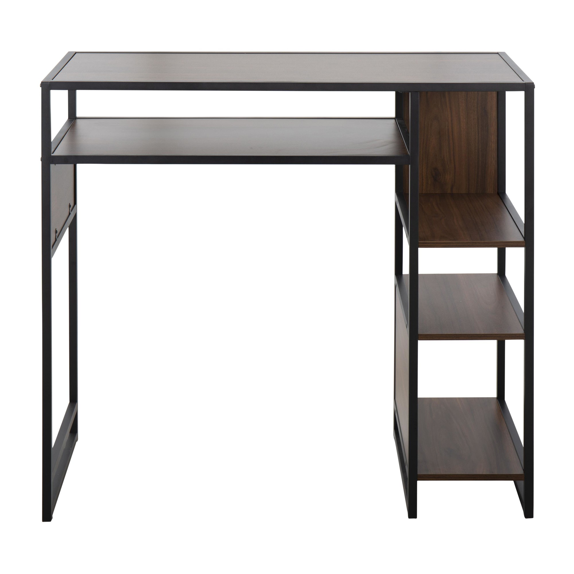 Display Black Metal and Walnut Wood Bar Table 7 Display Black Metal and Walnut Wood Bar Table - Image 7