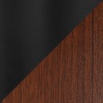 Display Contemporary Console Table Black Walnut Glass