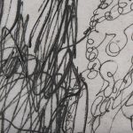 Dog Sketches by Mercana Studio a Hand Embelished Textured Framed Art Print Matted under Glass